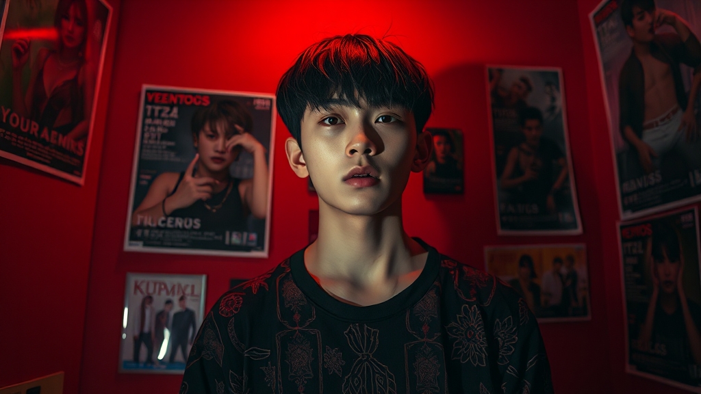 K팝 팬덤 과몰입 문제점 (realistic 스타일)